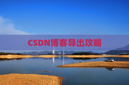 CSDN博客导出攻略